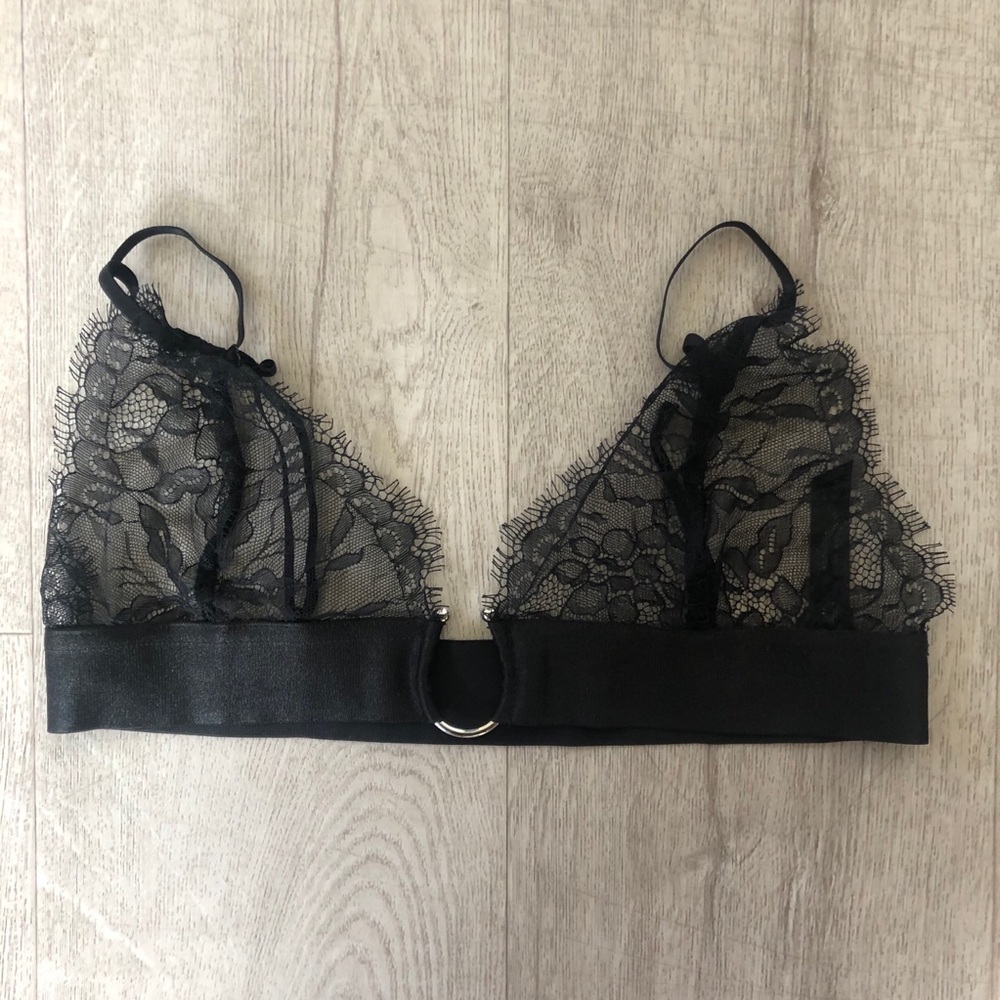 NWOT Black Lace Bralette
